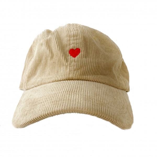 The Icon Cap - Heart Corduroy